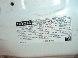 2010 TOYOTA PRIUS, 1.8L AUTO, COLOR WHITE, STK Z15870